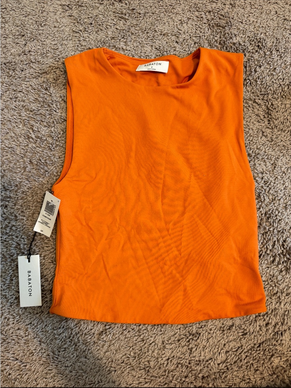 Babaton Orange Sleeveless Tank Top